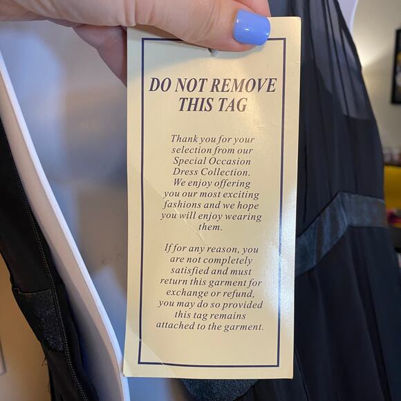 Vintage JL Studio for Jessica London NWT Deadstock Black Formal Dress Gown 14W - Picture 11 of 12